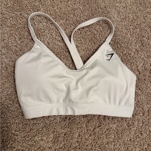 Gymshark Strappy Sports Bra - XS - White